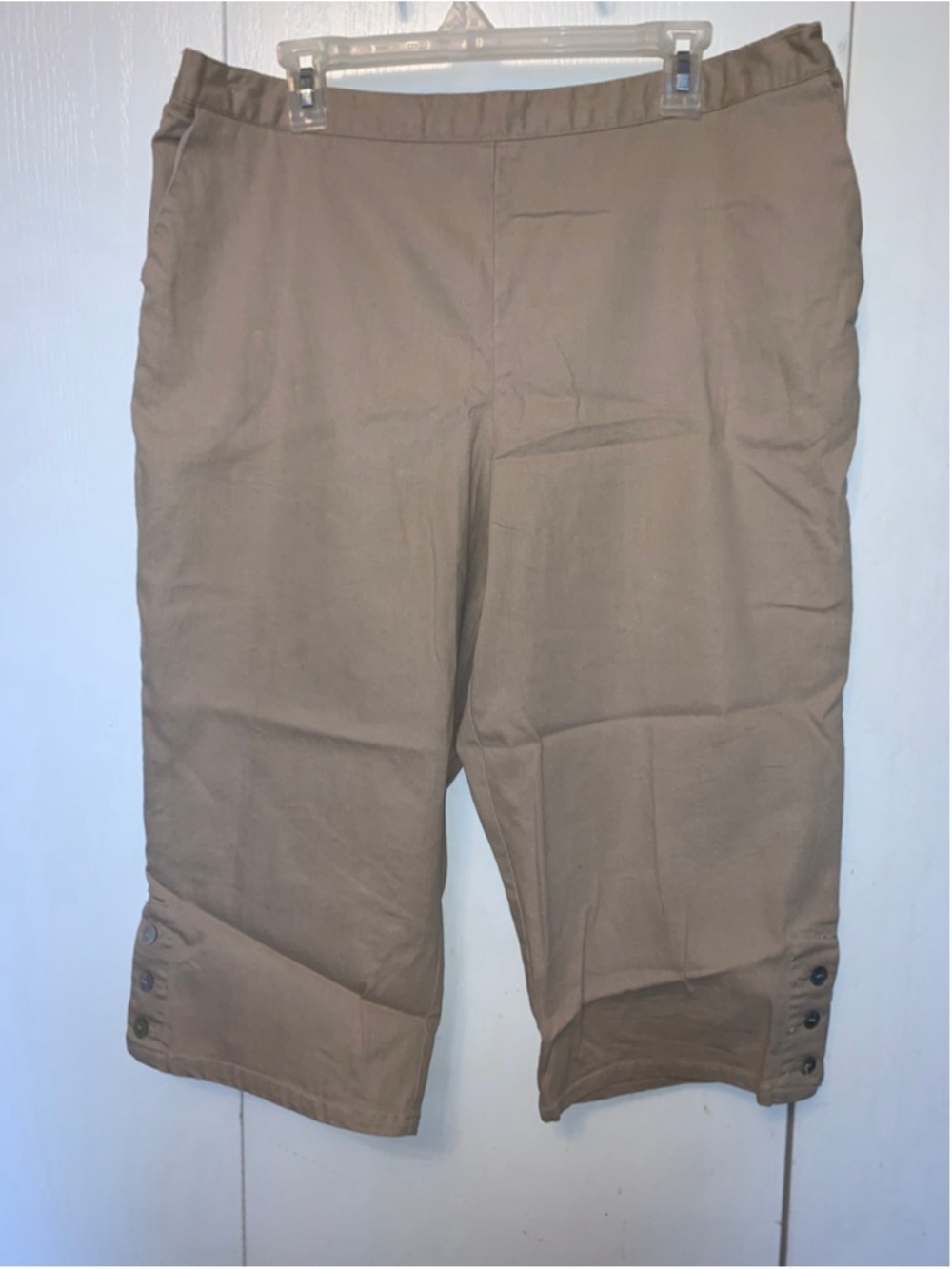 Women's Alfred Dunner Beige Capris Plus Size 18
